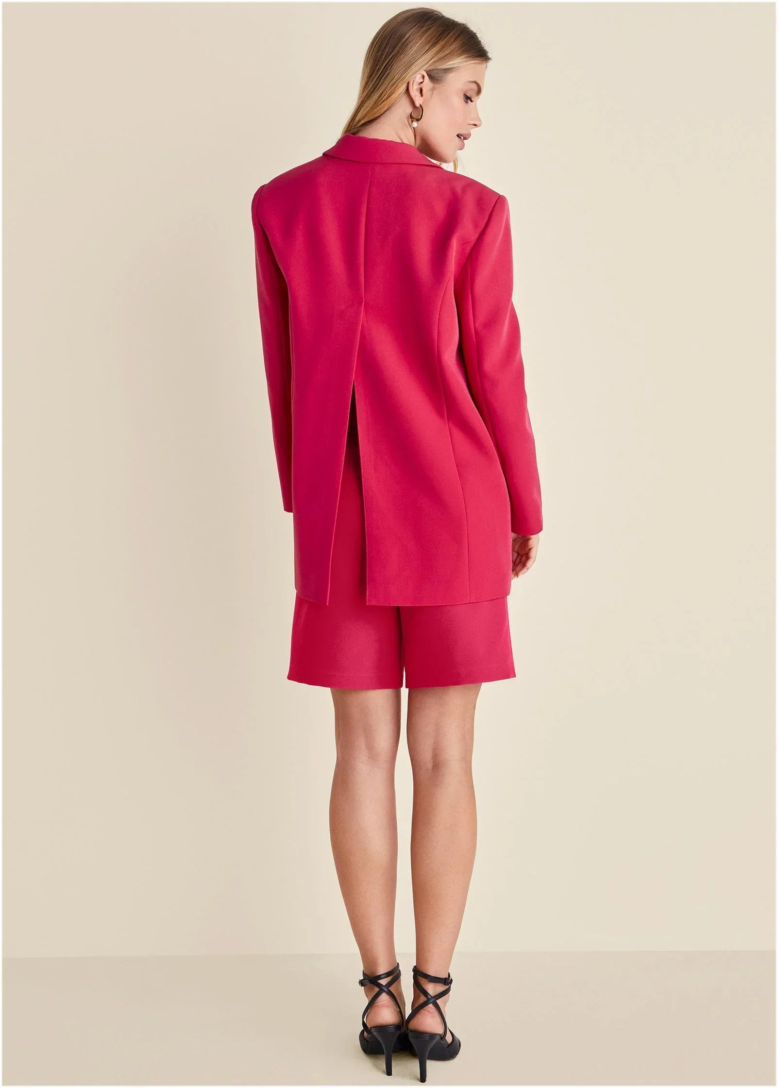 Oversized Blazer Dark Pink