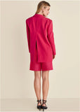 Oversized Blazer Dark Pink