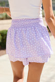 Garden Gathering Purple Belted Floral Skort