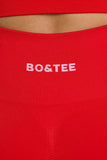 Define Luxe High Waist Leggings in Red