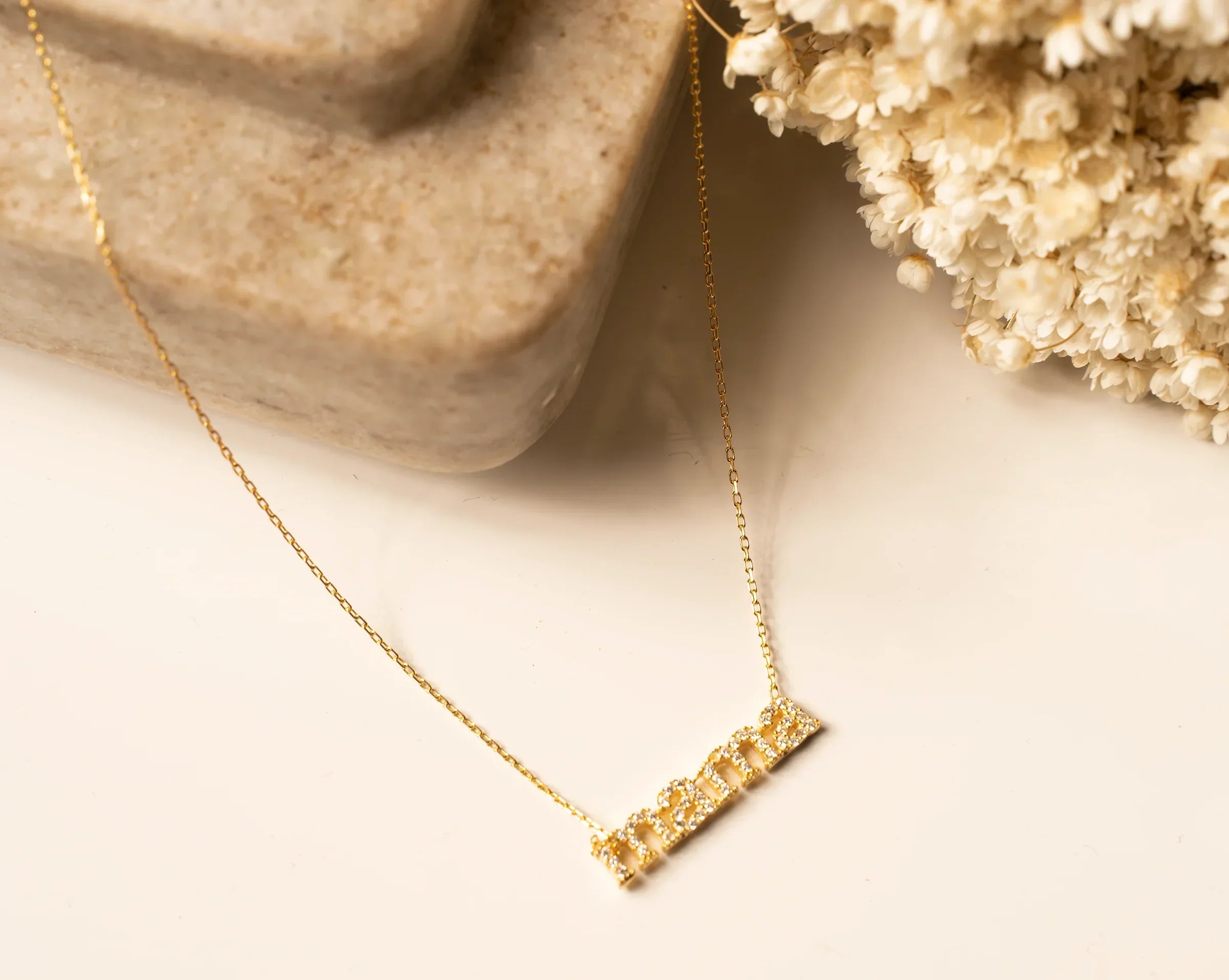 Mama Diamond Gold Necklace III