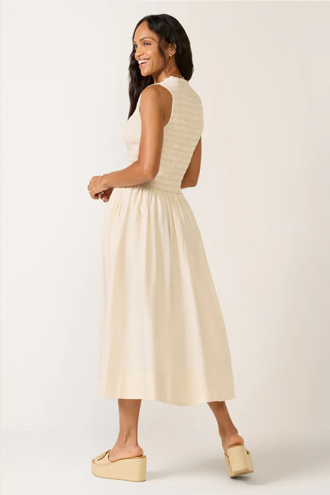 Gladys Smocked Bodice Dress
