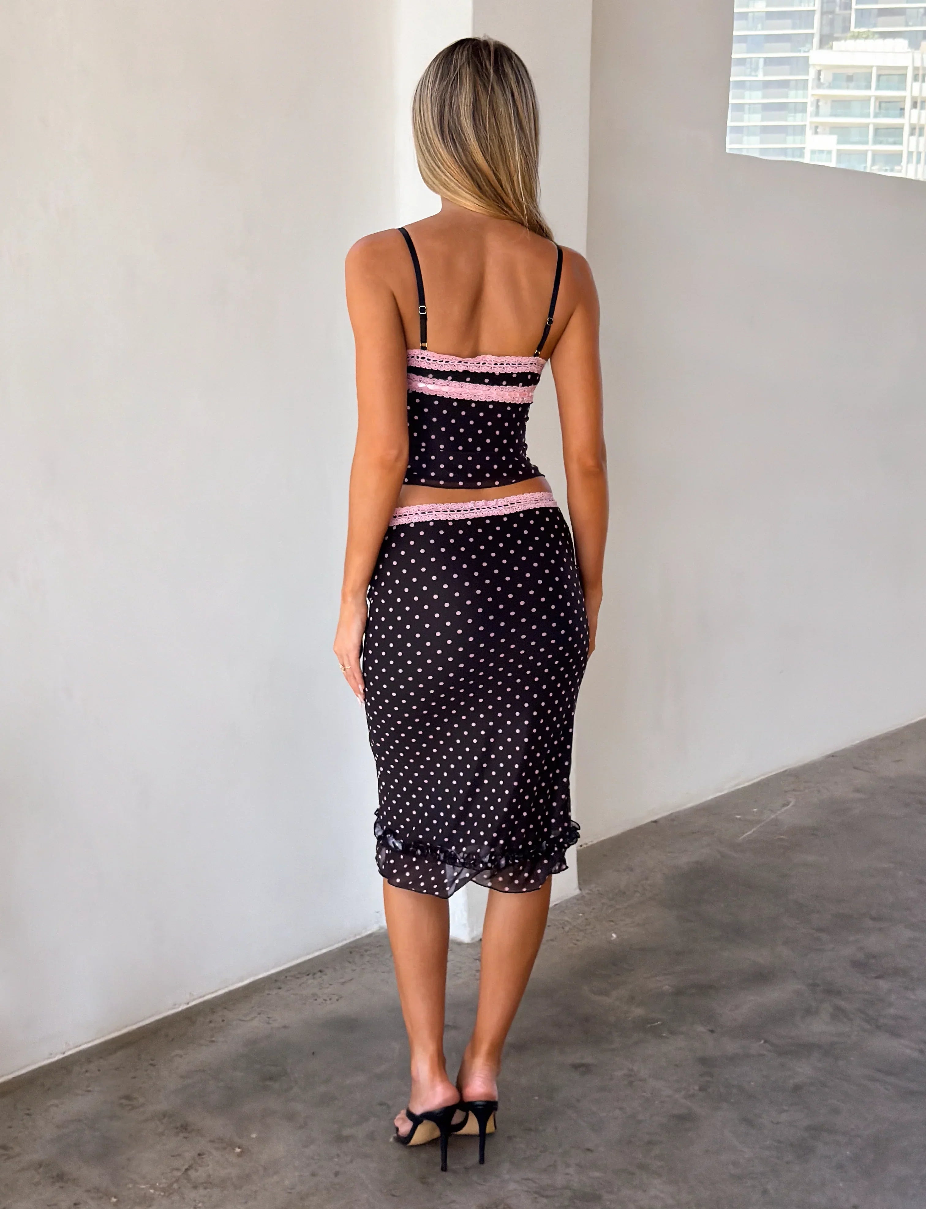 AMARA MIDI SKIRT BLACK