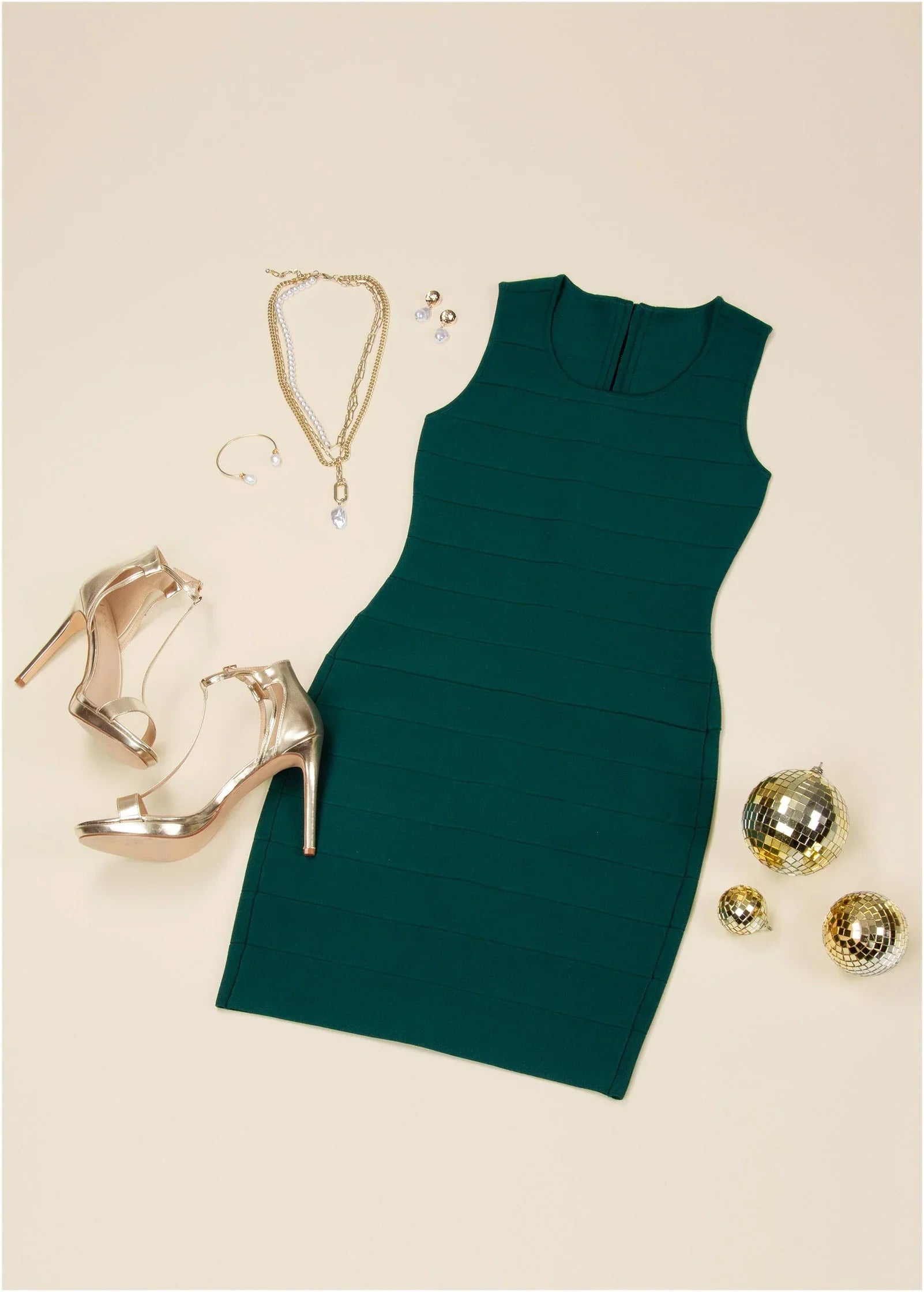 Bandage Mini Dress Green