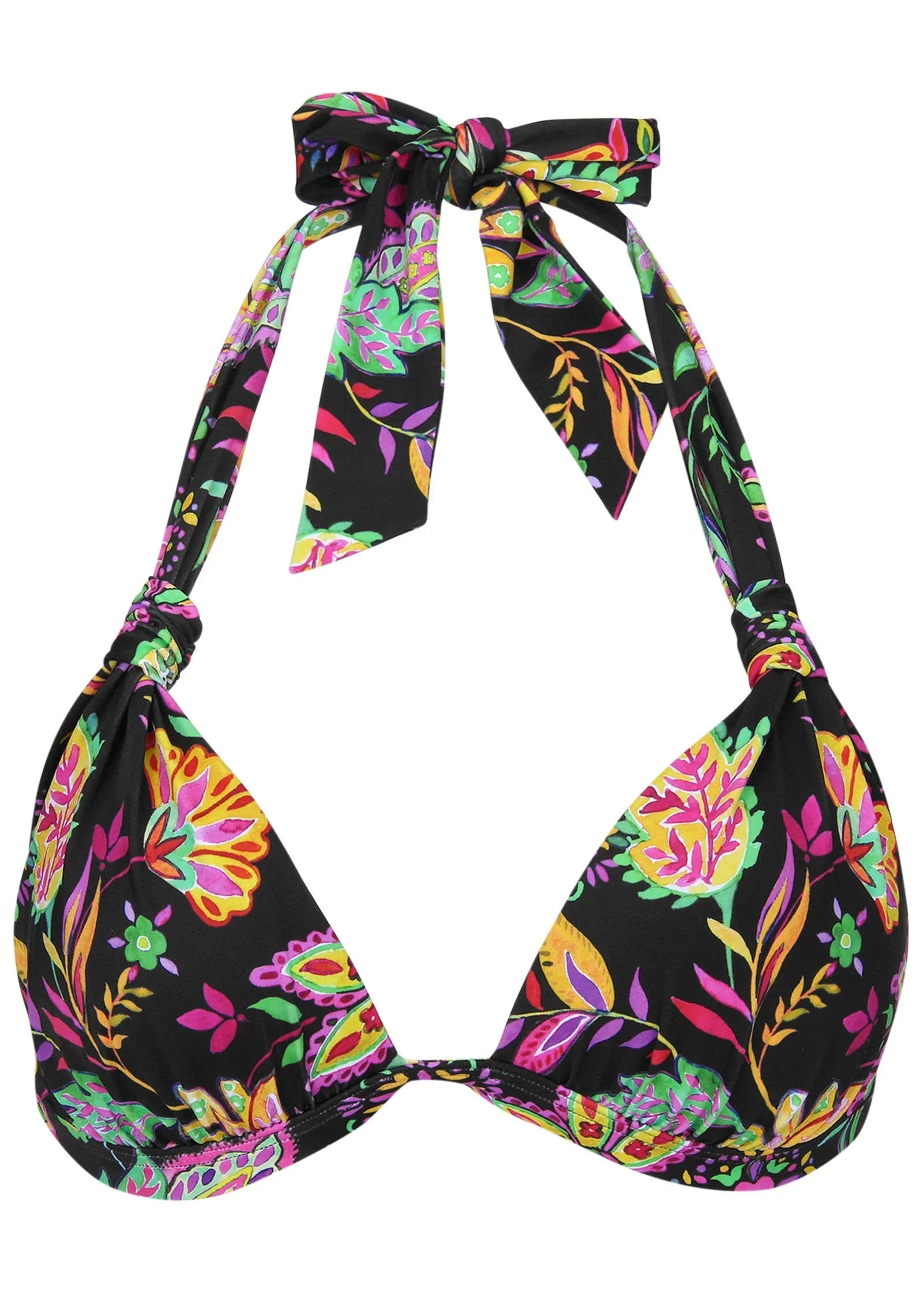Goddess Push Up Bikini Top Field Floral