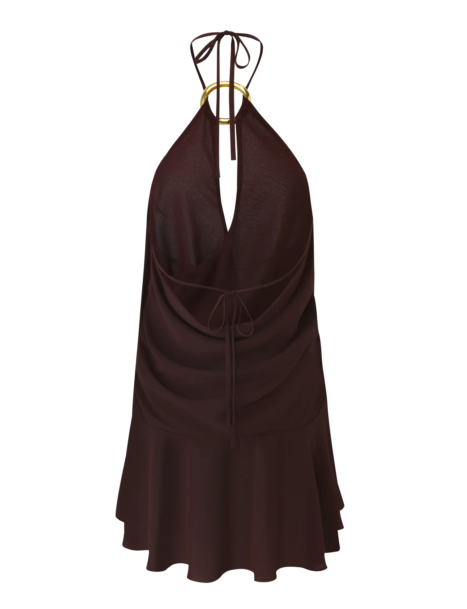 INDIGO MINI DRESS 20 CHOCOLATE