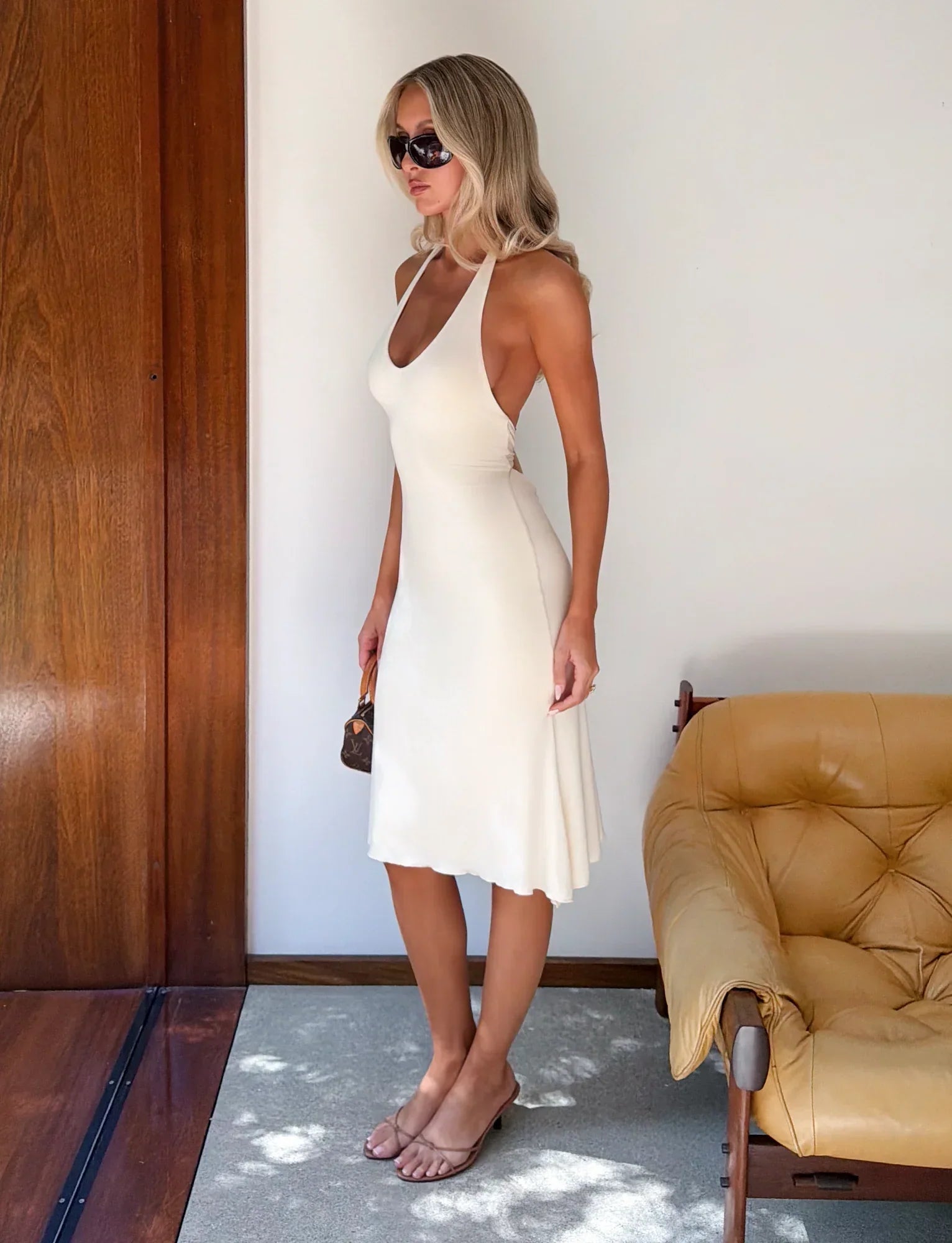 ISABELLE MIDI DRESS CREAM