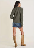 Button Detail Cardigan Olive