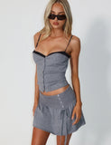 ROWENA MINI SKIRT GREY