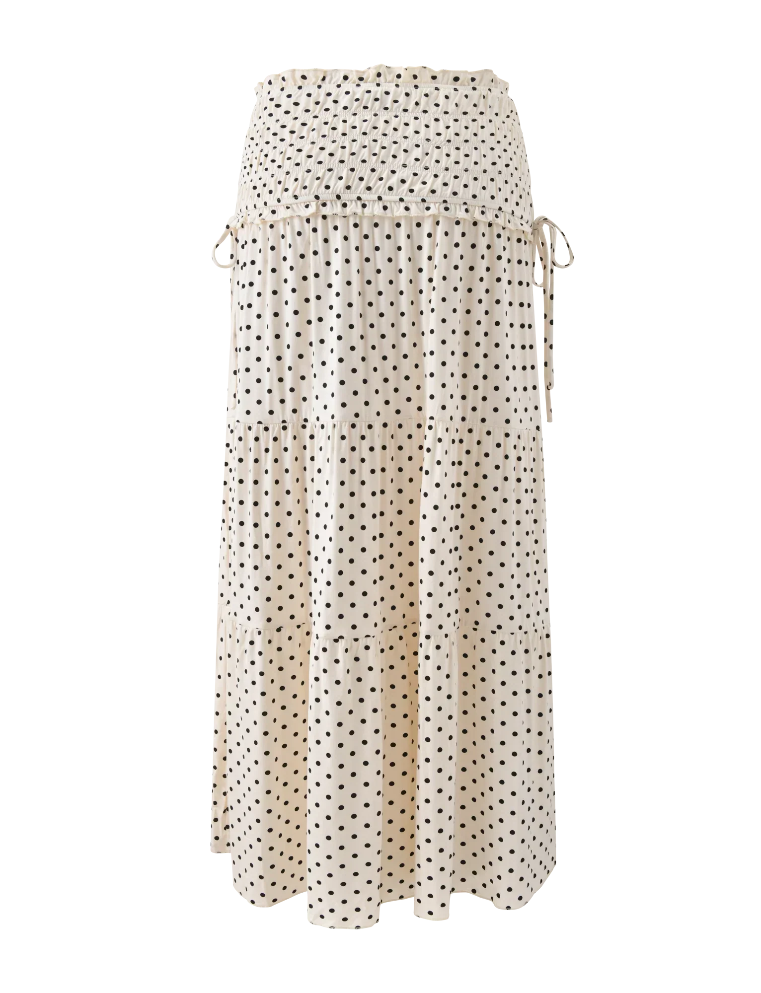 DENALI MAXI SKIRT CREAM DOT