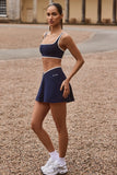 Soft Active Crossover Mini Skort in Midnight
