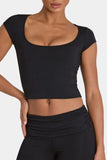 ButterCloud Crop Top in Black