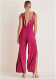 Wide Leg Ponte Jumpsuit Granita