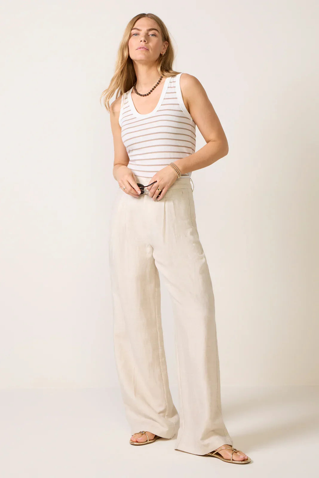 Khara Jersey Stripe Tank