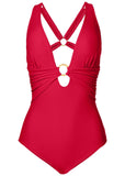 Barbados One Piece Swimsuit Red Hot