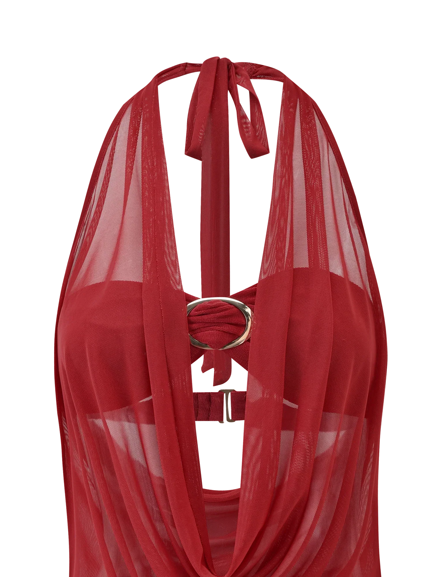 MAKENA TWO PIECE TOP RED