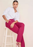 Front Slit Wide Leg Pant Granita