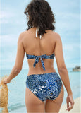 V Neck Halter Bikini Top Ocean Traveler