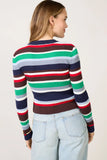 Alyssa Stripe Twin Set Cardigan