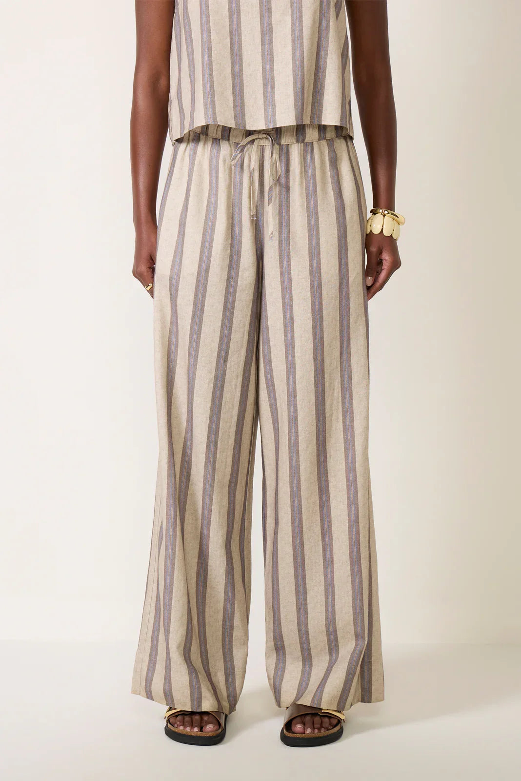 Leah Linen Stripe Pant