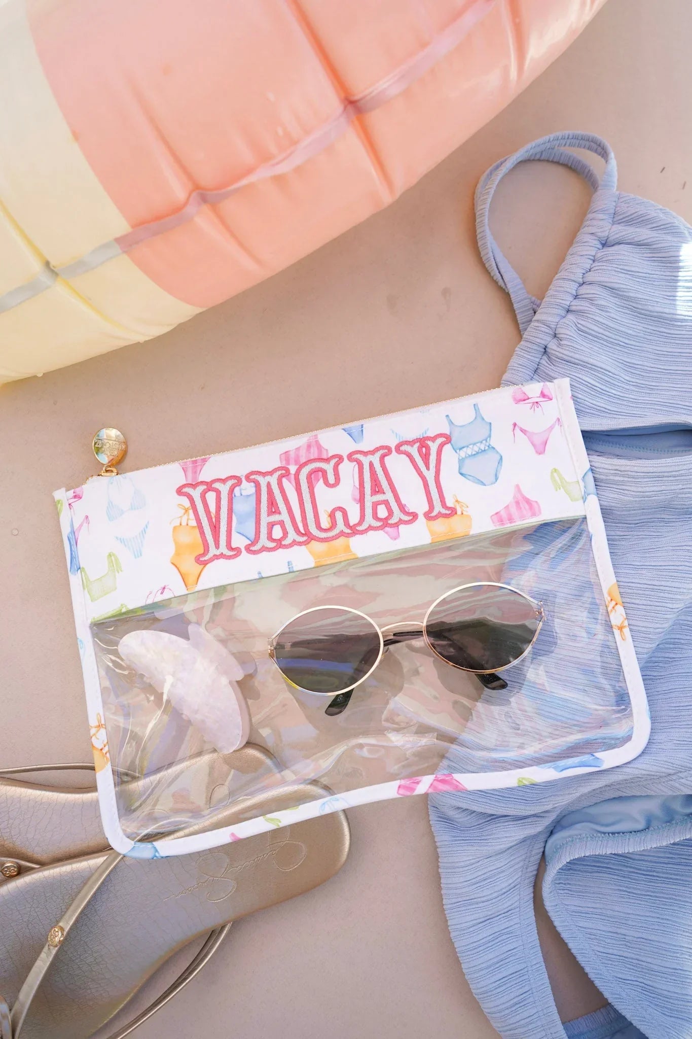 KenzKustomz Bikinis Clear Pouch Vacay