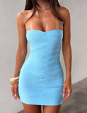 NIYA BANDAGE DRESS BLUE