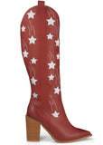 Americana Cowgirl Boots Red