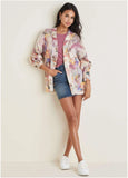 Light Weight Cardigan Digital Wildflowers