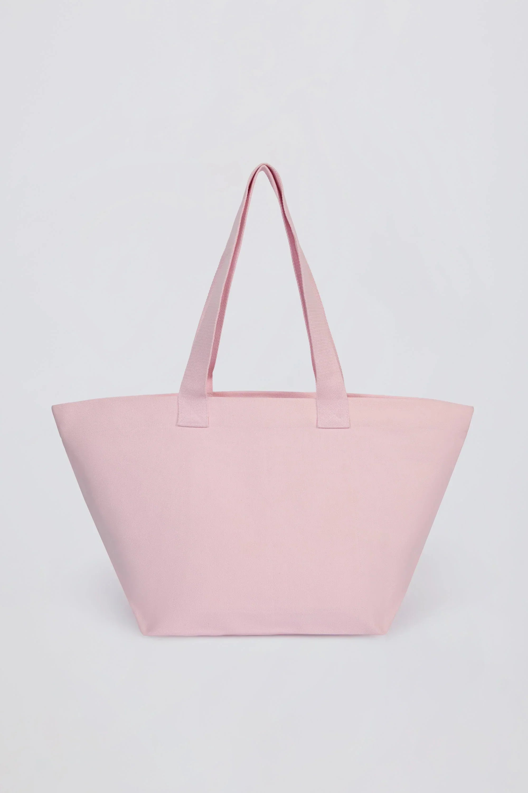Oversized Tote Bag in Powder Pink