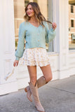 Tonya Orange Floral Skort