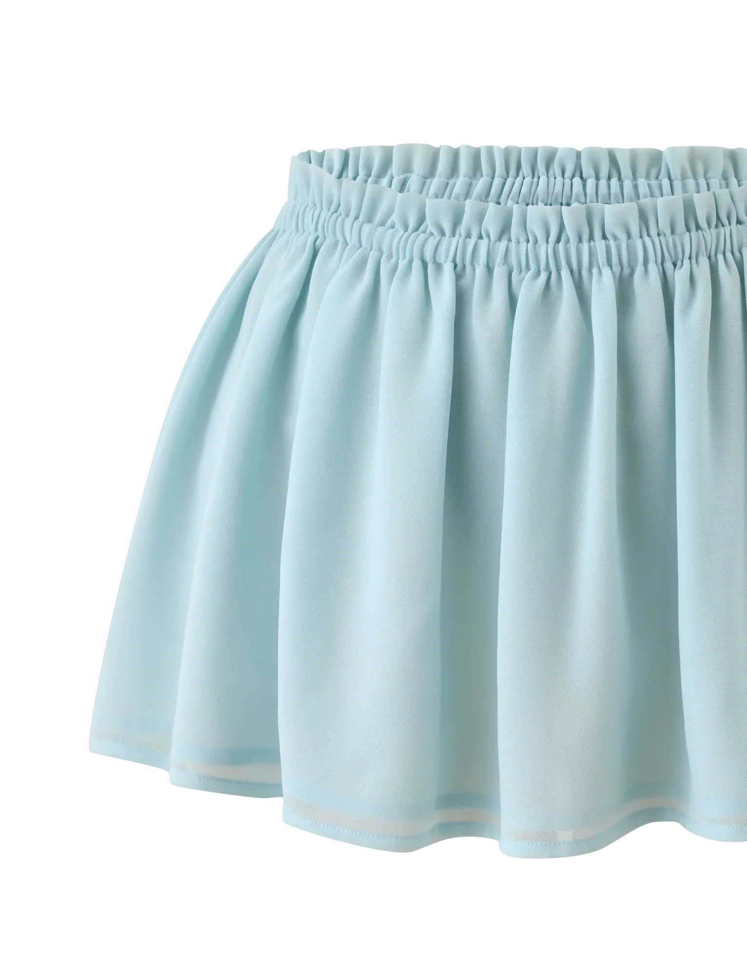 VEDA RUCHED MINI SKIRT SEAFOAM