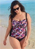 Ruched Bra One Piece Island Escape