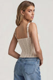 Underwired Lace Corset Top in Ivory