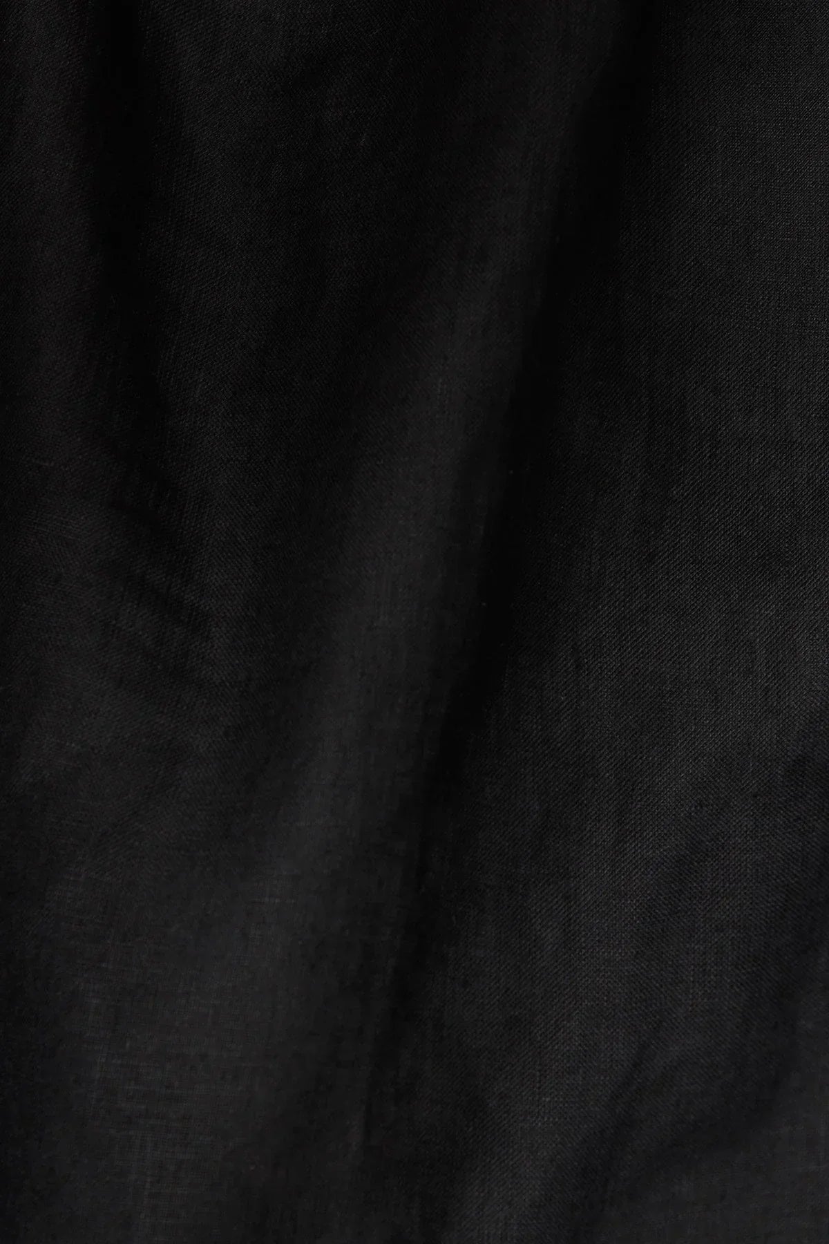 Tallows Blousy Crop Top Black EcoLinen