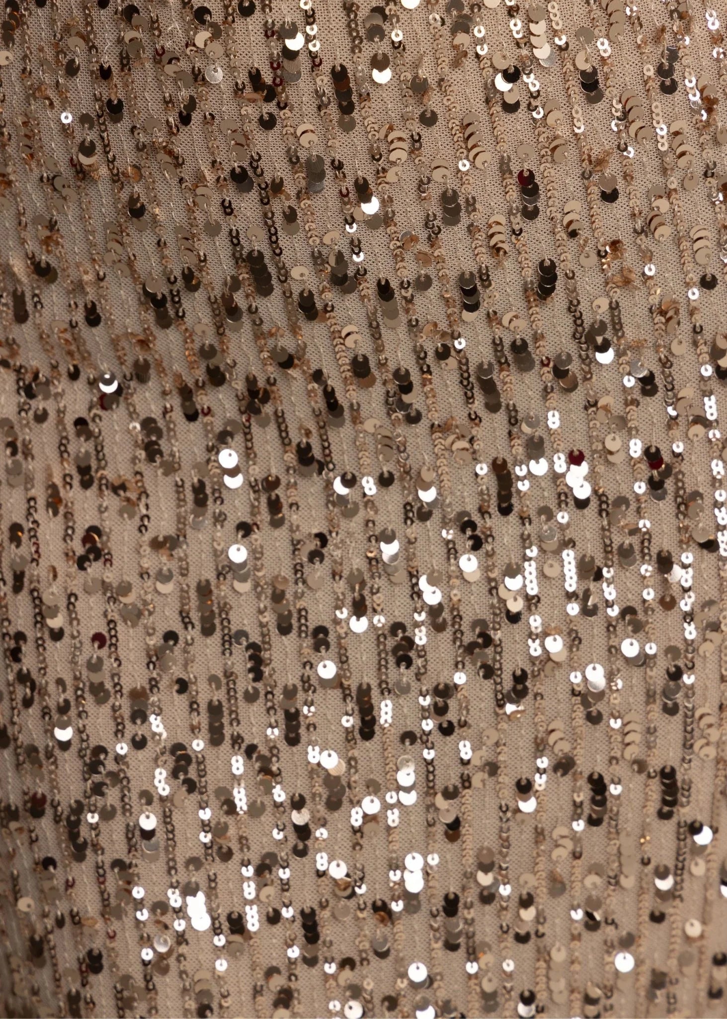 Lost Thoughts Sequin Two Piece Rose Gold