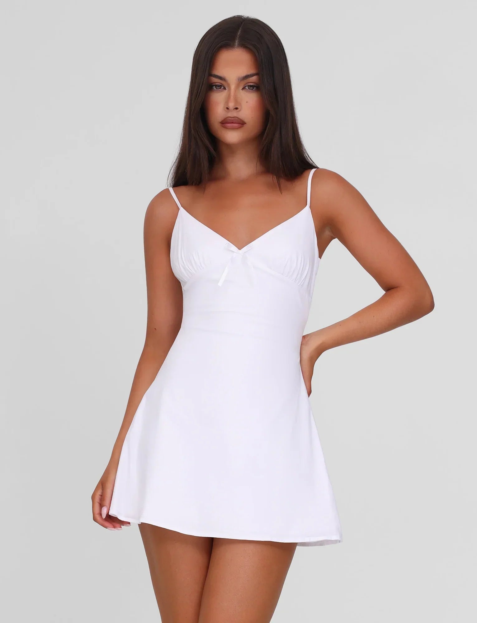 WINNIE MINI DRESS WHITE