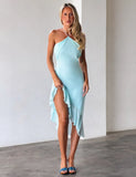 ELARINA MIDI DRESS MERMAID BLUE