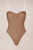 Strapless Bodysuit in Honey