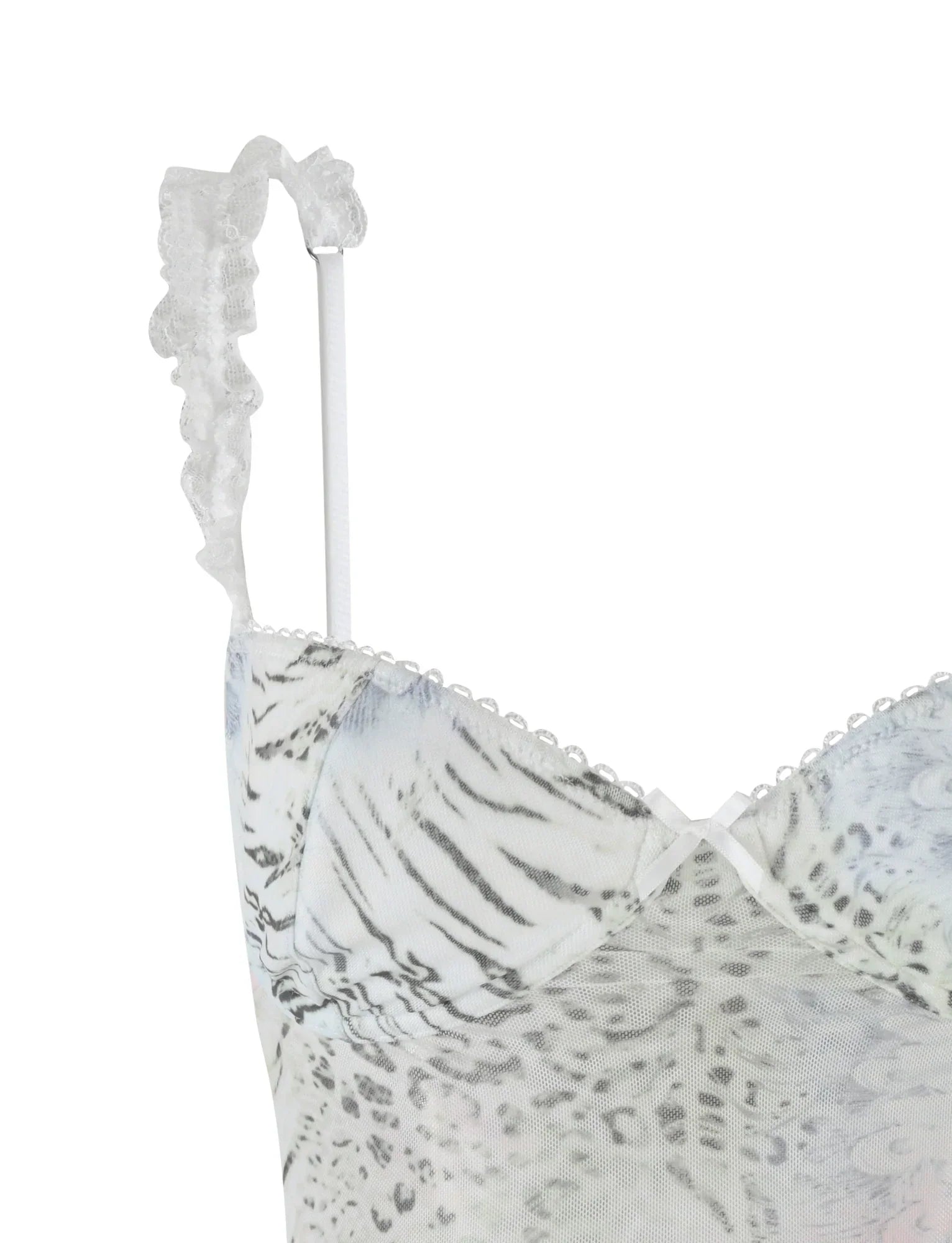 JOSEPHINE TOP WHITE ANIMAL ANIMAL PRINT