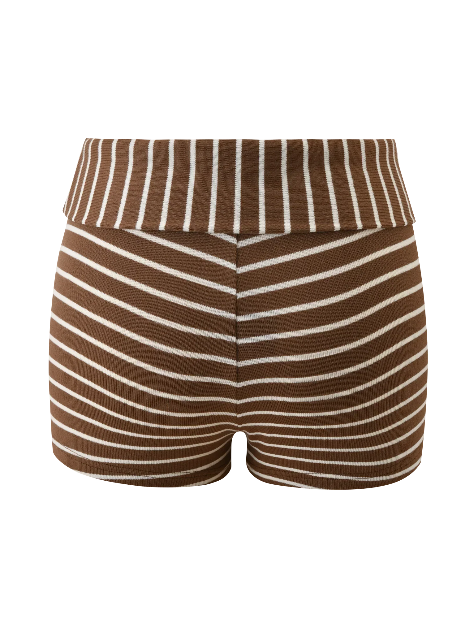 BODE STRIPED SHORT CREAM BROWN STRIPE