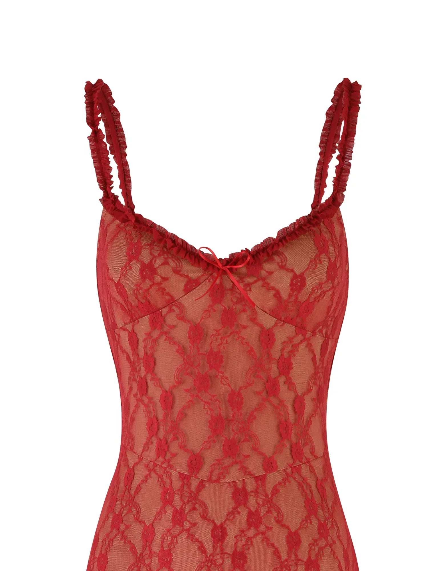 DEJA DRESS RED BERRY RED