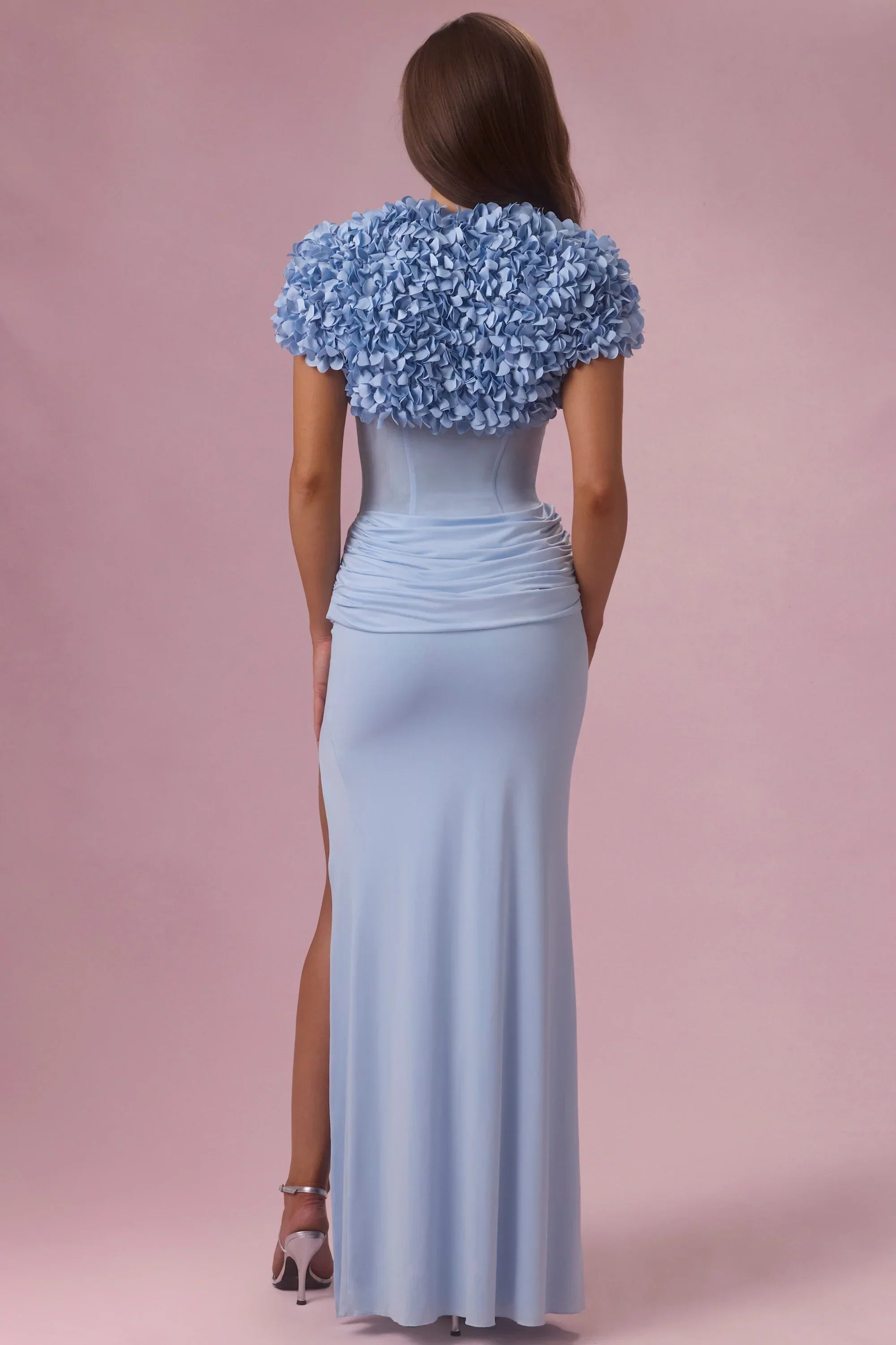 Cropped Bolero in Sky Blue