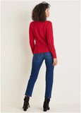 Zip Pullover Equestrian Red