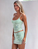 OCTAVIA MINI SKIRT PISTACHIO