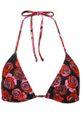 Bahamas Triangle Bikini Top Rose Garden