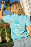The Sea Is Calling Multi Mint Graphic Tee