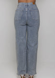 Forever Sparkle Diamante Straight Leg Jean Blue