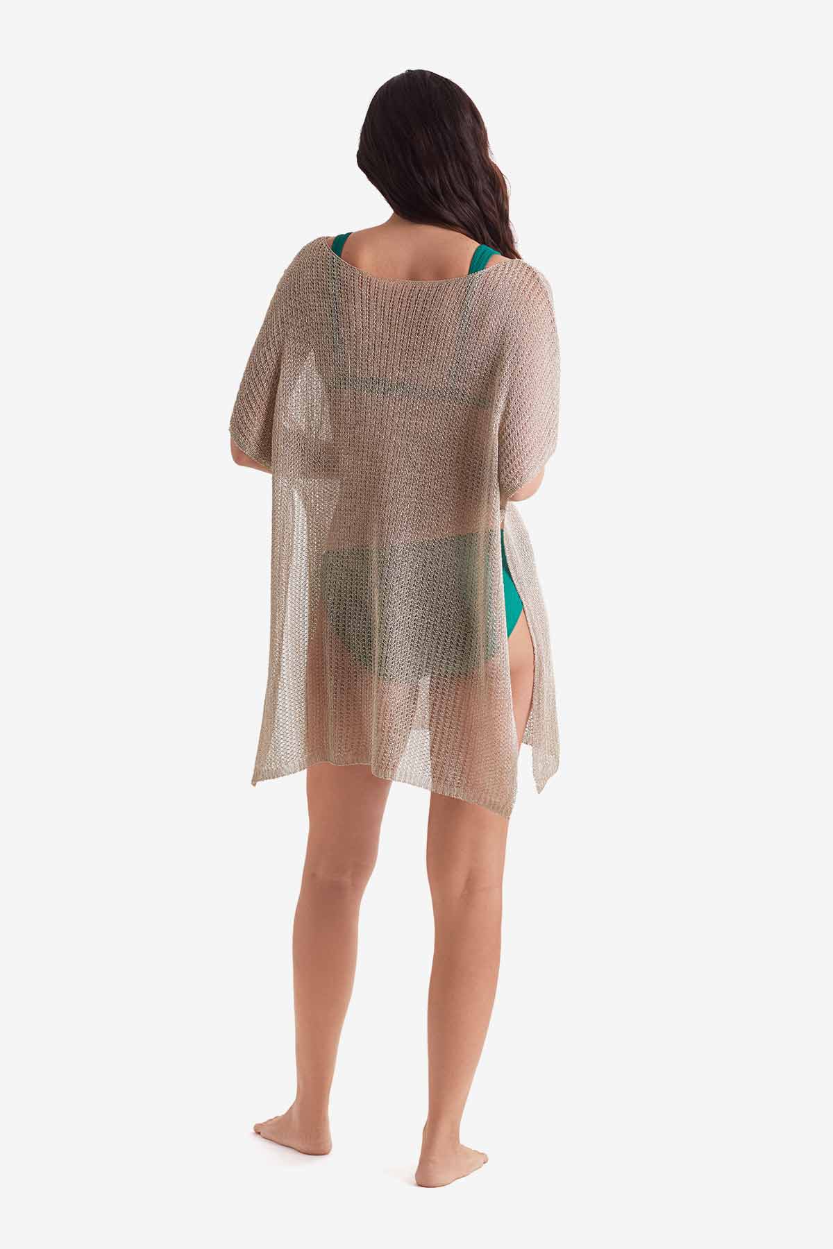 Lagoon Tunic Gold Metallic Knit