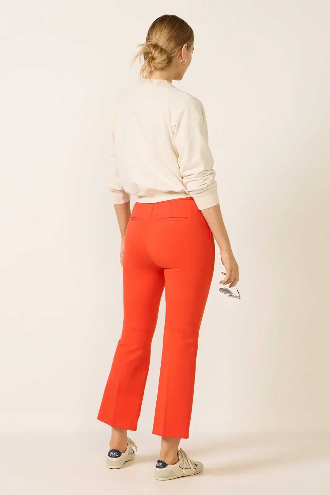 Pintuck Kick Flare Ponte