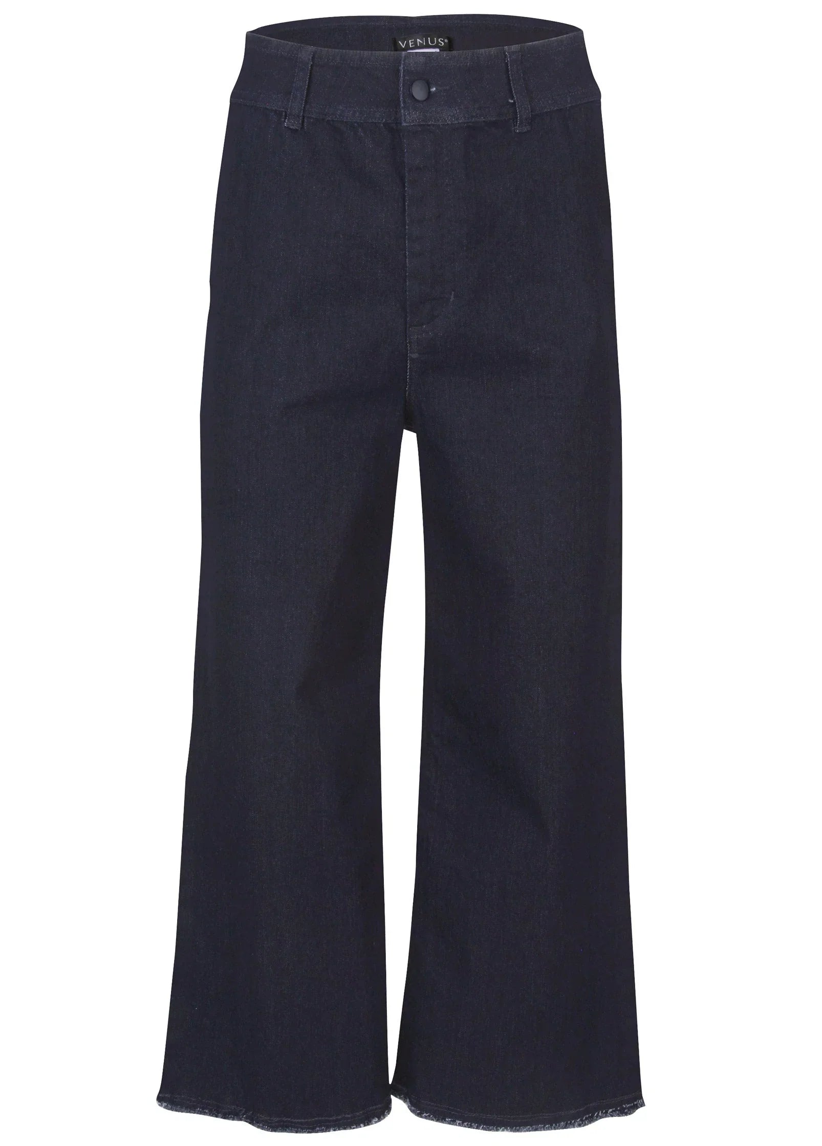 High Rise Wide Leg Jeans Dark Wash